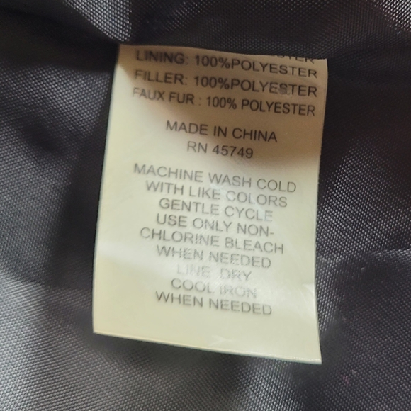 Quilted Vest with Detachable Leopard Faux Fur Collar Front Scandi Girl Small - Picture 6 of 8